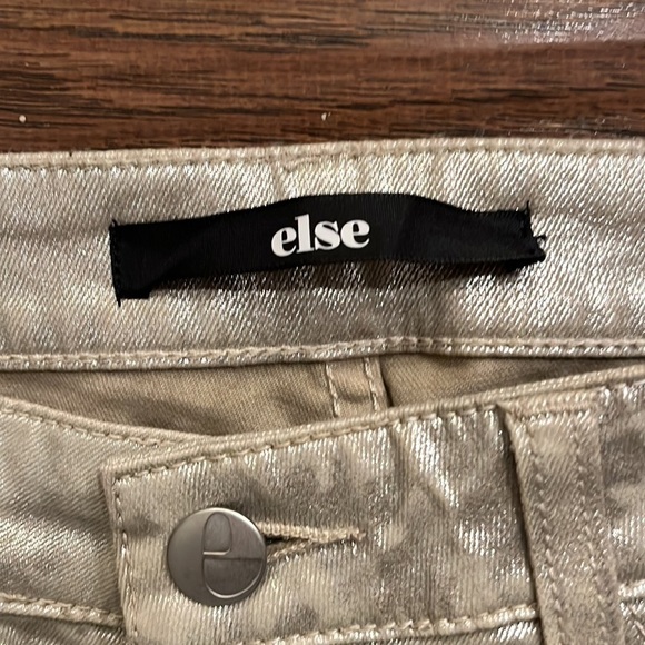 Else Silver Brocade Skinny Jeans Size 29 - Picture 2 of 8